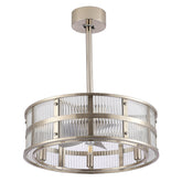 20" Jdavie 5 - Blade Caged Ceiling Fan with Remote Control and Light Kit Included